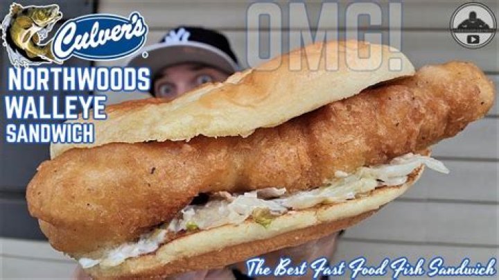How much is a walleye sandwich at Culver’s?