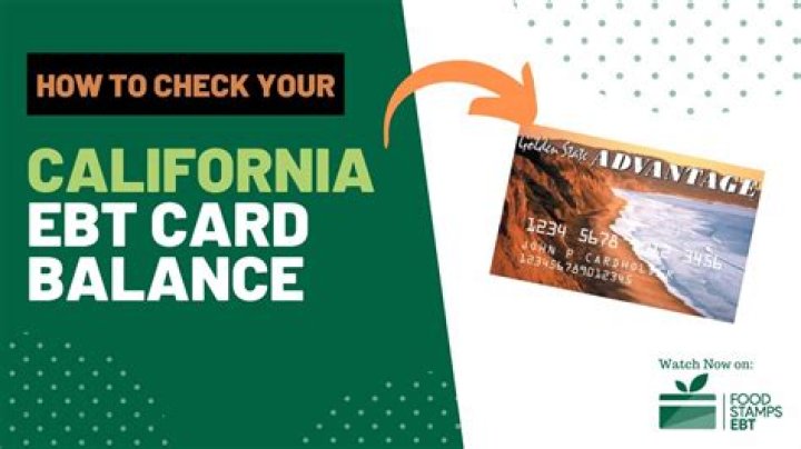 How much is EBT per month in California?