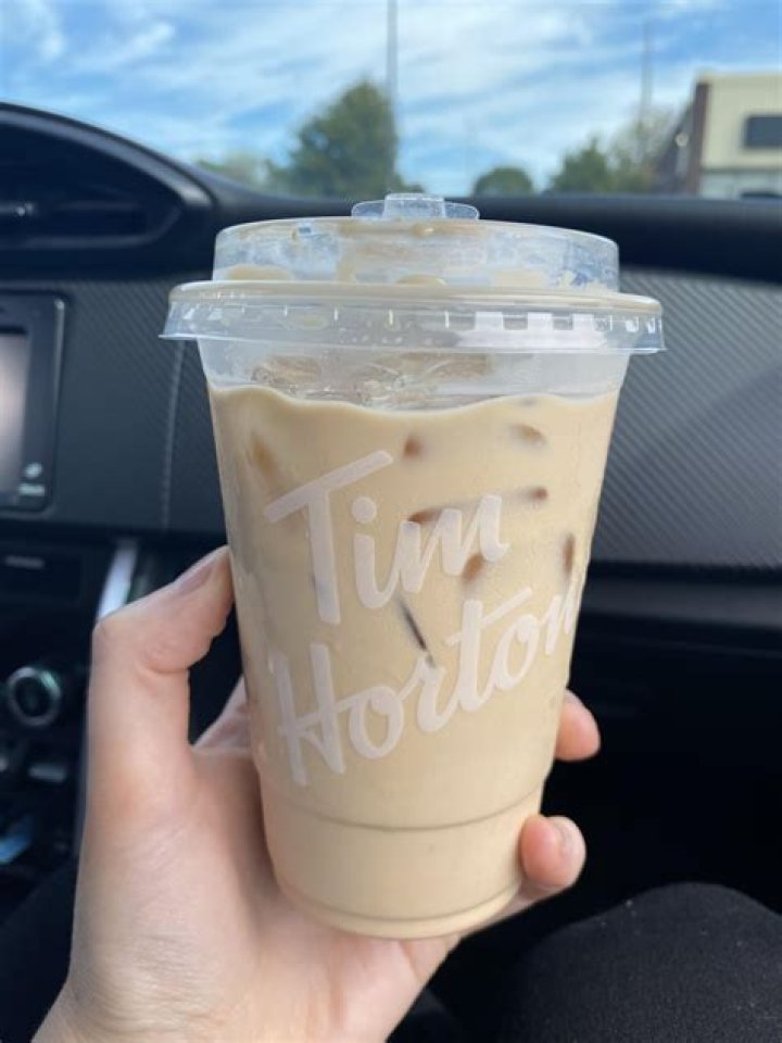 How much is iced coffee at Tim Hortons?