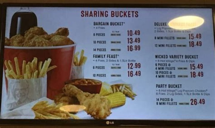 How much is KFC 21 piece bucket?