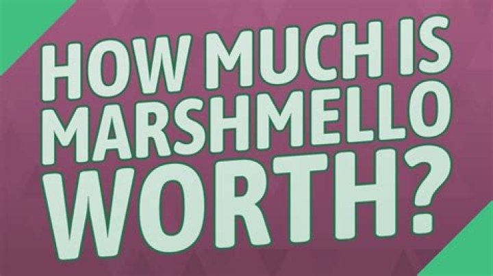 How much is Marshmello worth?