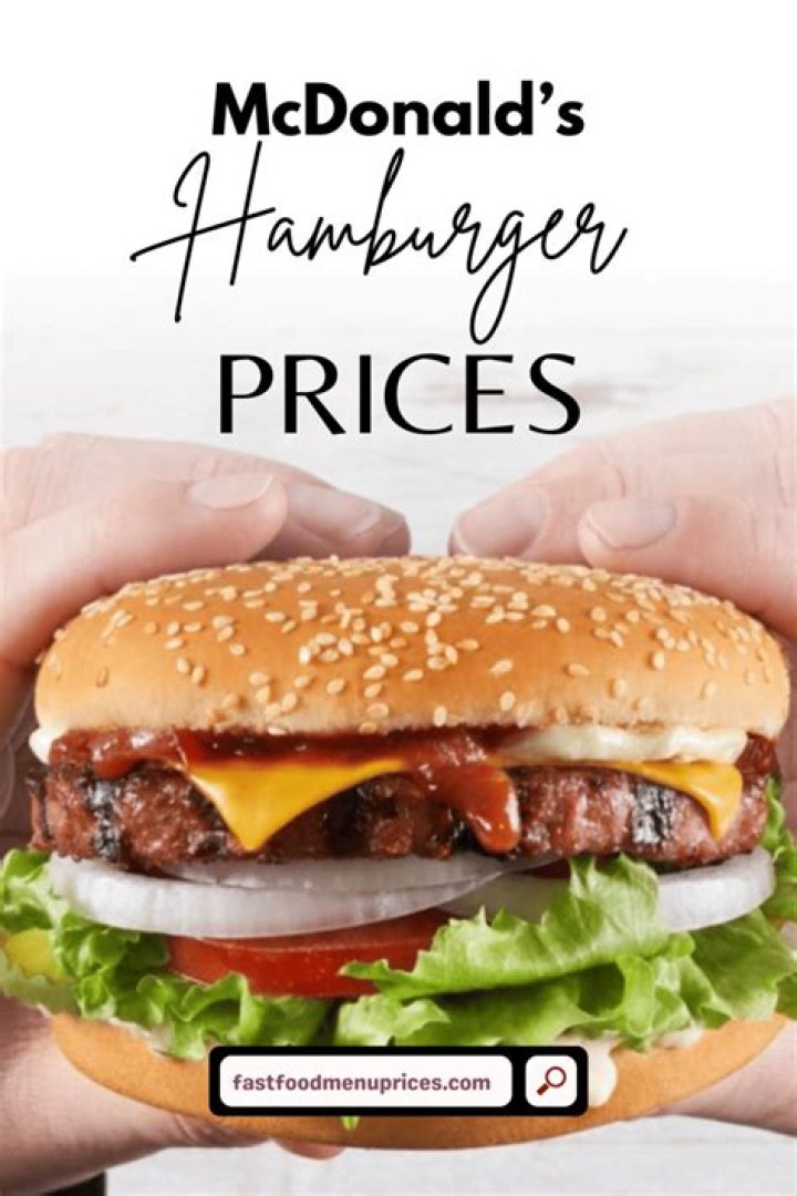 How much is Mcdonald’s hamburger?