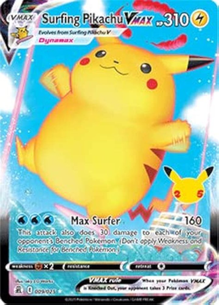 How much is Pikachu 25 worth?