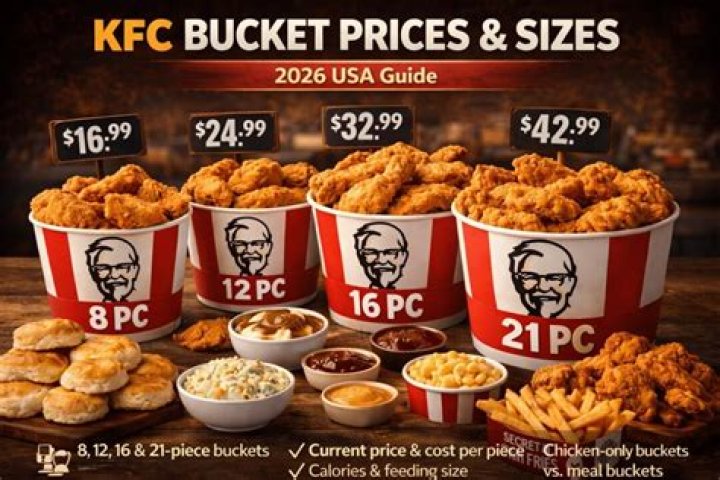 How much is the family bucket at KFC?