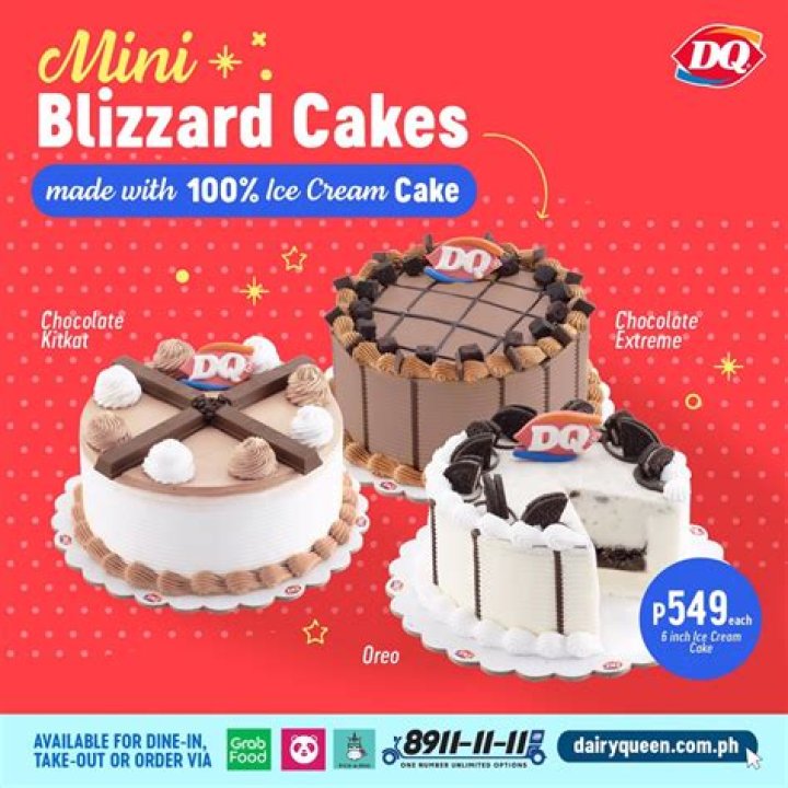 How much is the smallest ice cream cake at Dairy Queen?