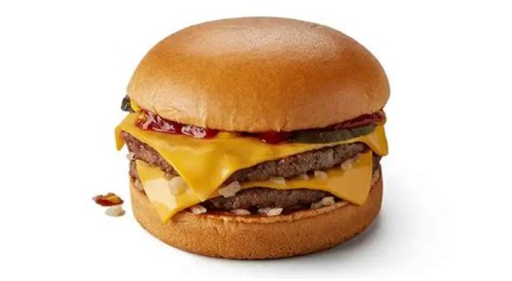 How much meat is in Mcdonalds double cheeseburger?
