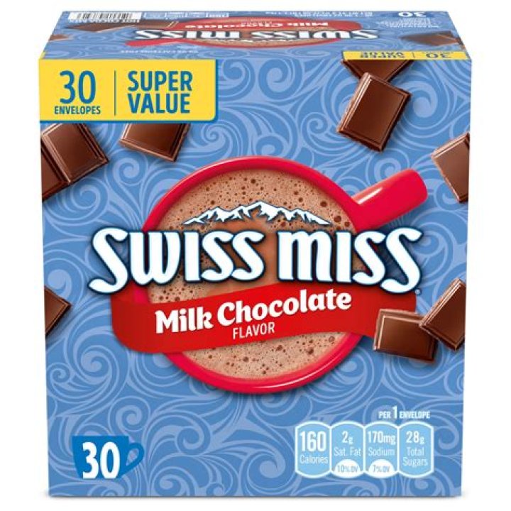 How much milk do you put in Swiss Miss hot chocolate?