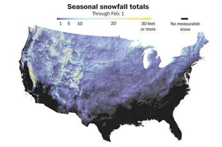 How much snow does Williams AZ get?
