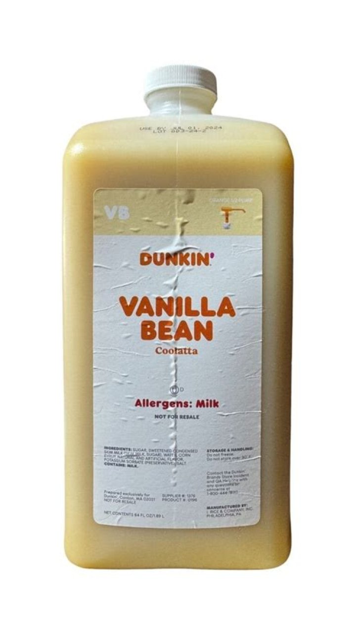 How much sugar is in Dunkin Donuts vanilla Swirl?