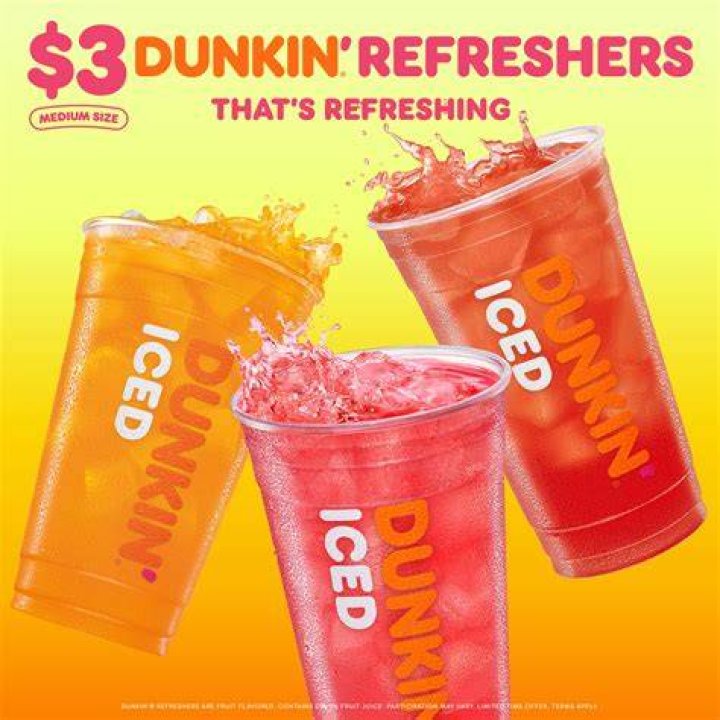 How much sugar is in the new Dunkin refreshers?