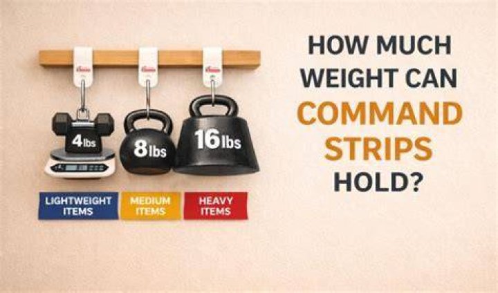 How much weight can command strips hold?