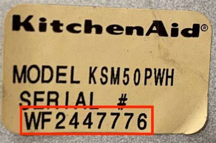 How old is my KitchenAid appliance by serial number?