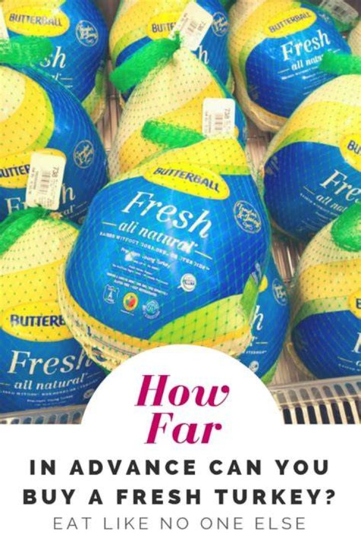 How soon can you buy a fresh turkey?