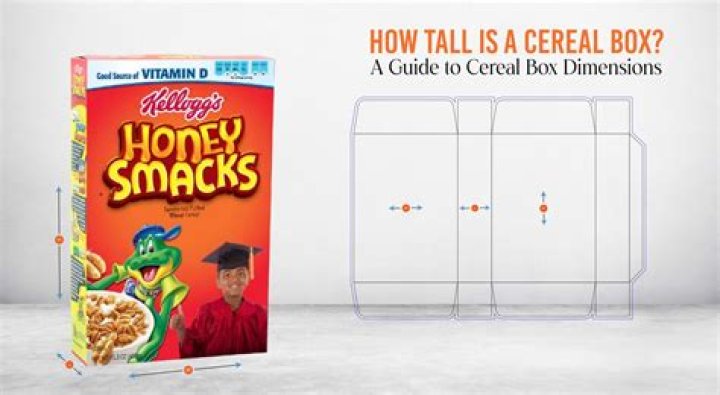 How tall is a family size box of cereal?