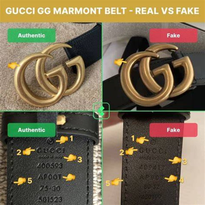 How tell if a Gucci belt is real?