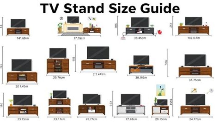 How wide should a TV stand be for a 65 inch TV?