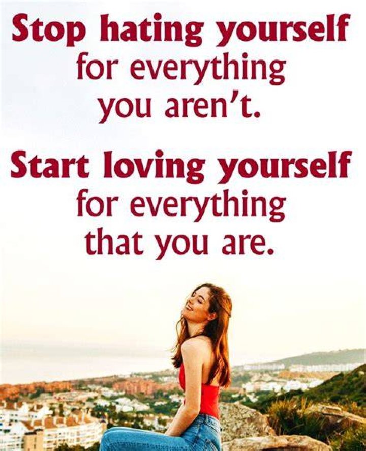 Inspirational Quote: Inspirational Quotes: Stop hating yourself for everything you aren’t and start l…
