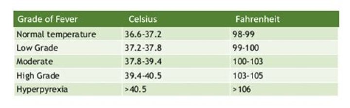 Is 97.1 a low grade fever?