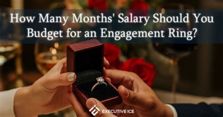 Is an engagement ring 3 months salary?