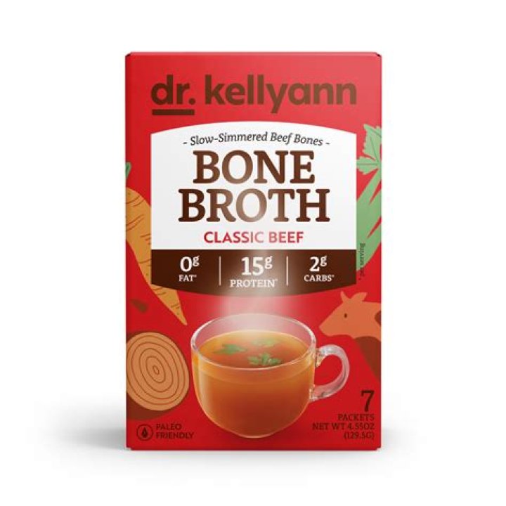 Is Dr kellyann’s bone broth sold in stores?