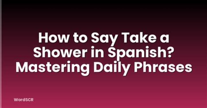 Is it correct to say take a shower?