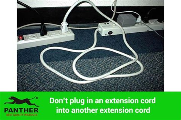 Is it dangerous to plug an extension cord into a surge protector?
