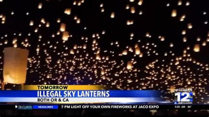 Is it illegal to release lanterns?