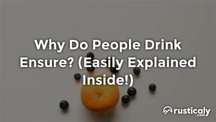 Is it OK to drink Ensure everyday?