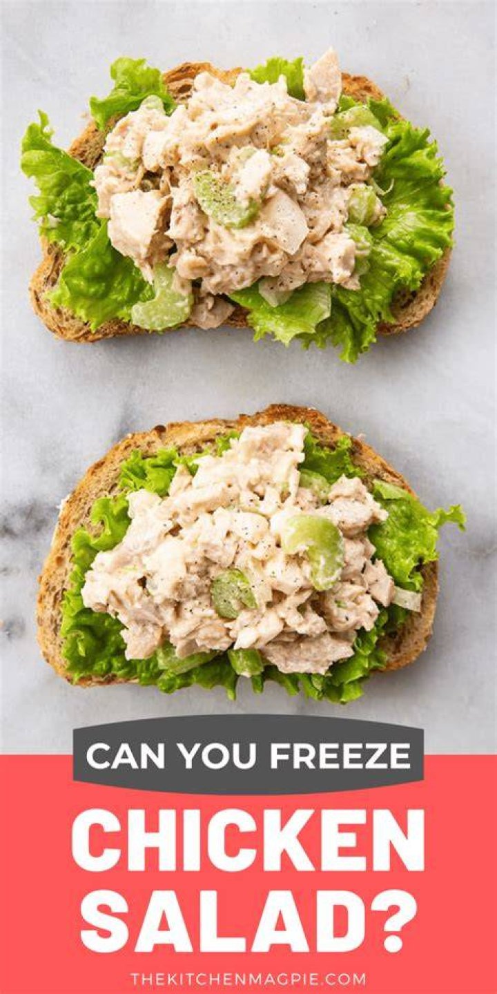 Is it OK to freeze chicken salad?