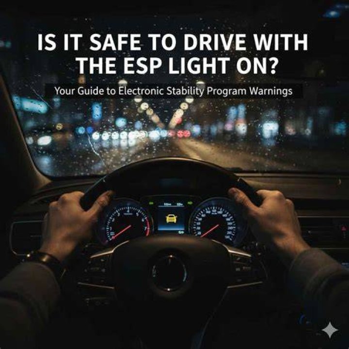 Is it safe to drive with ESP light on?