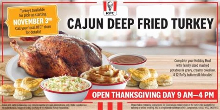 Is KFC selling fried turkeys?