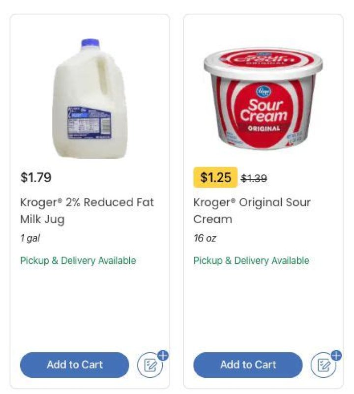 Is Kroger pickup free?