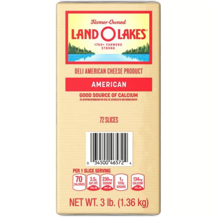 Is Land O’Lakes white American cheese processed?