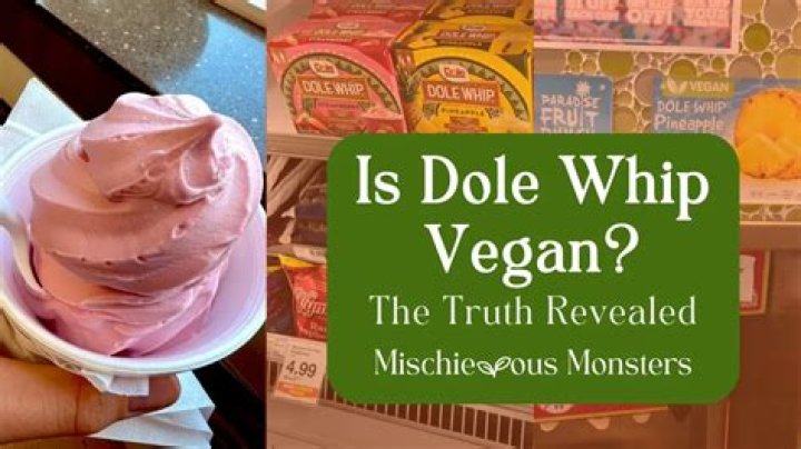 Is orange Dole Whip vegan?