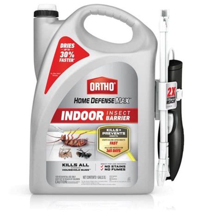 Is Ortho Home Defense safe to spray indoors?