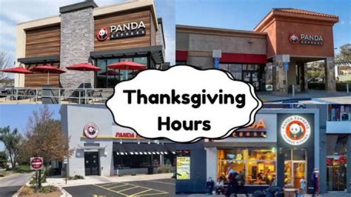 Is Panda Express open on Thanksgiving?
