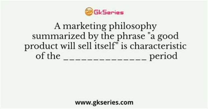 Is philosophy a good product?