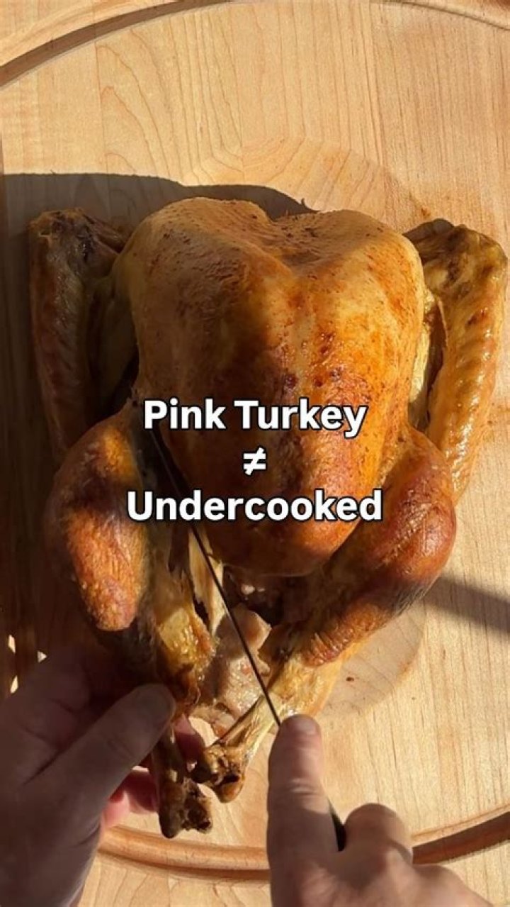 Is pink turkey safe to eat?