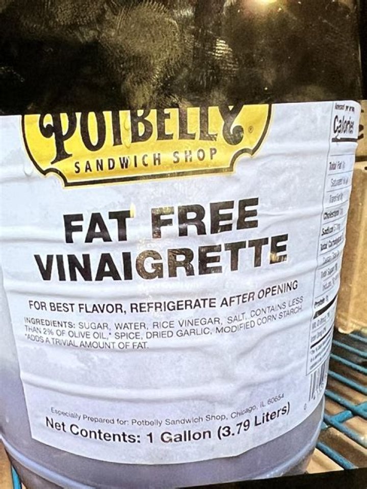 Is Potbelly vinaigrette gluten free?