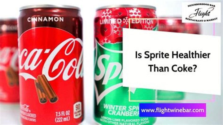 Is Sprite healthier than Coke?