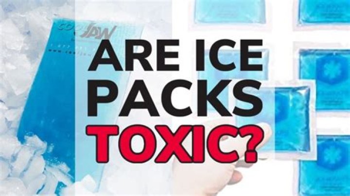 Is the liquid in ice packs toxic?