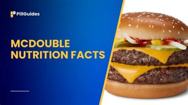 Is the McDouble healthy?