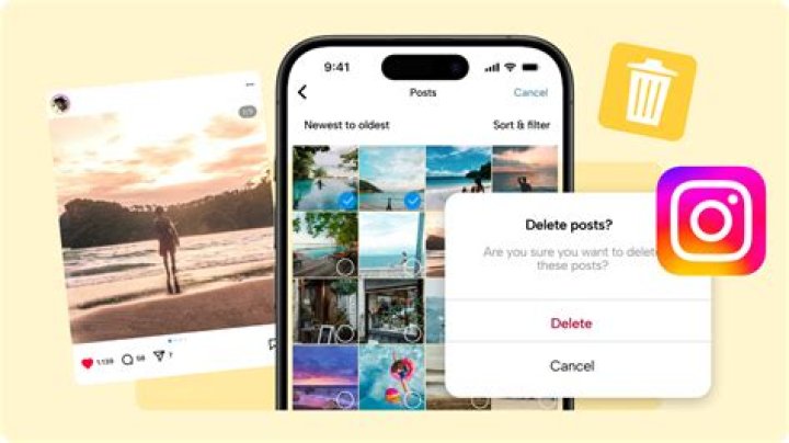 Is there an app to delete multiple Instagram pictures?