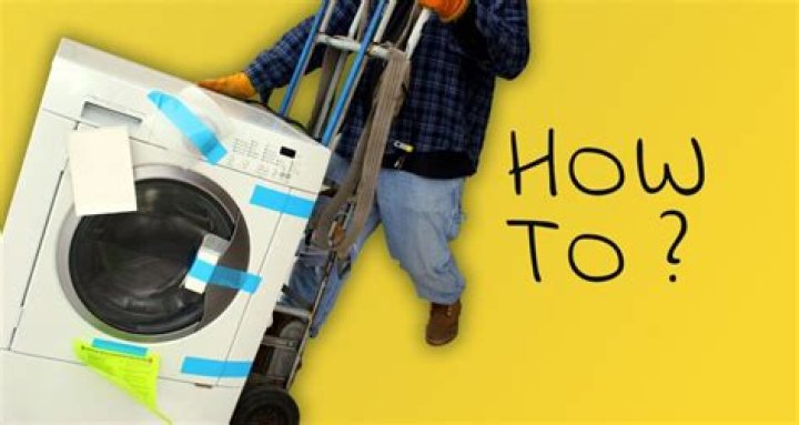 Is there an easy way to move a washing machine?
