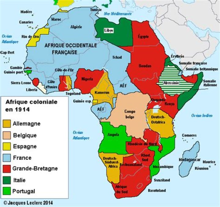 Quel sont les pays colonisés par la France en Afrique ?