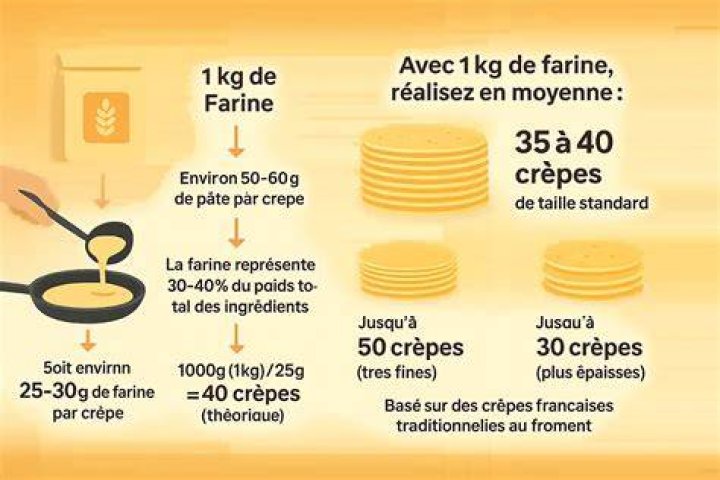 Quel volume pour 1kg de farine ?