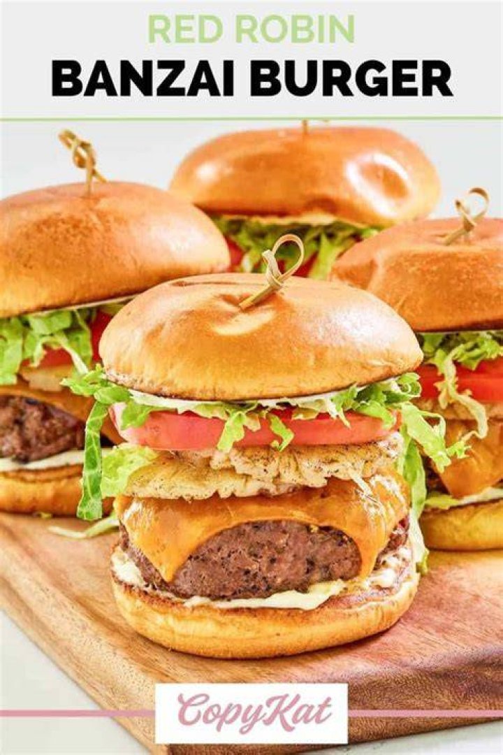 red robin banzai burger calories Archives | PopularAsk.net