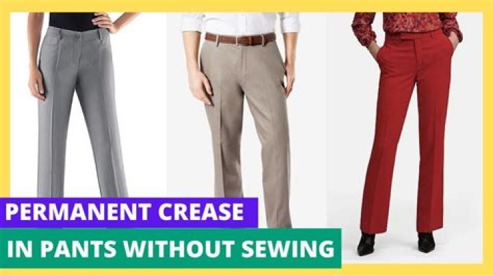Should flat front pants have a crease?