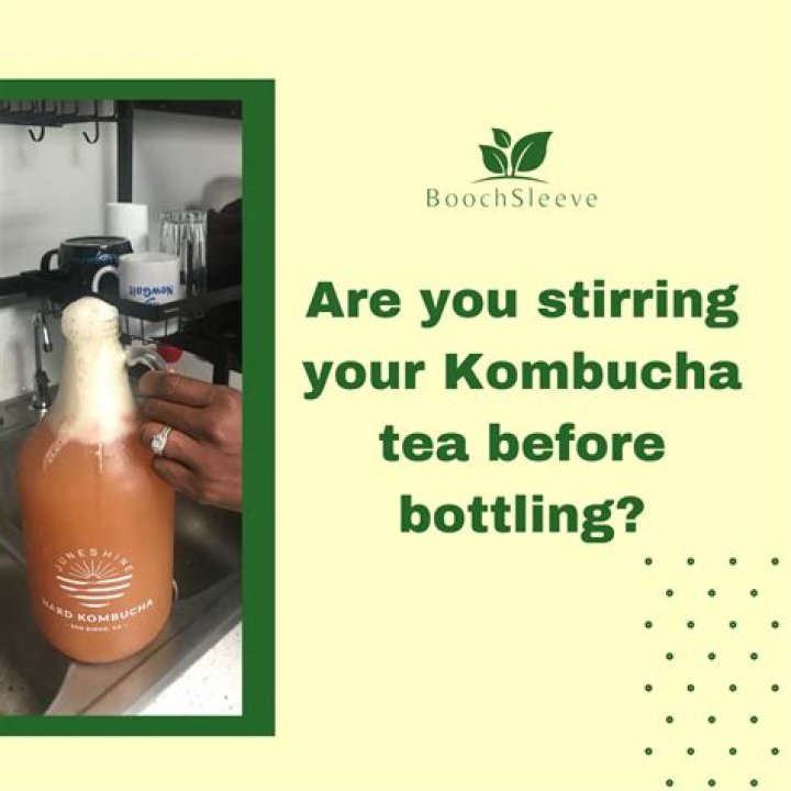Should I stir my kombucha before bottling?