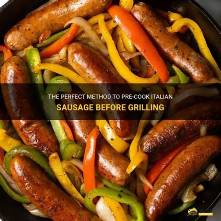 Should you pre cook sausages before BBQ?